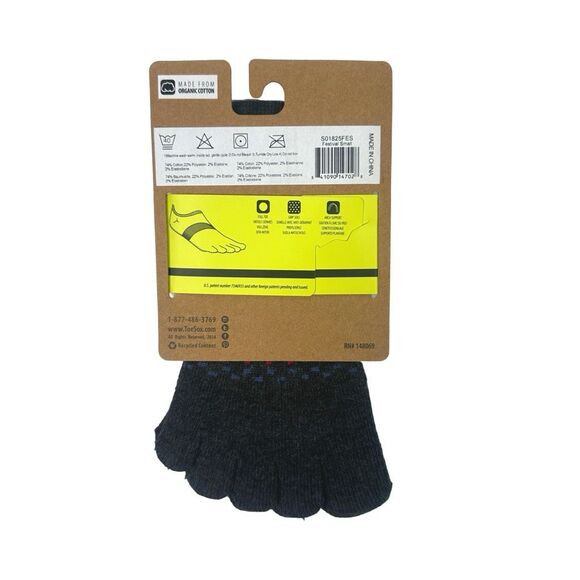 ToeSox Low Rise Full Toe Grip Socks - Size Small - Picture 4 of 4